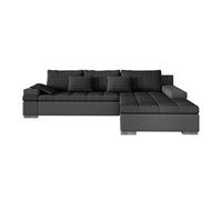 Canapé d'angle Comfivo 113, Gris, Fonction de couchage, 310x175x83cm