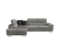 Canapé d'angle Comfivo 166, Gris, Fonction de couchage, 270x202x71cm