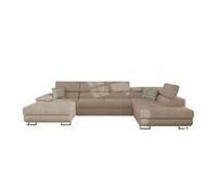 Canapé d'angle Comfivo 190, Brun clair, Fonction de couchage