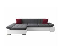 Canapé d'angle Comfivo 219, Gris, Fonction de couchage, 278x161x76cm