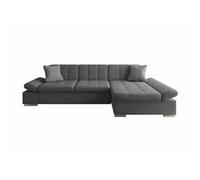 Canapé d'angle Comfivo 219, Gris, Fonction de couchage, 278x161x76cm