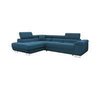 Canapé d'angle Comfivo Eliferu 100, Bleu, Fonction de couchage