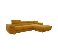 Canapé d'angle Comfivo Eliferu 102, Jaune, Fonction de couchage