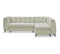 Canapé d'Angle Convertible 5 Places "Casey" 247cm Beige Beige