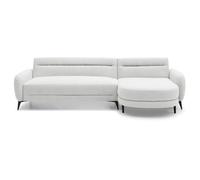 Canape droit fixe menzzo classique 3 places en tissu beige