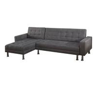 Habitat et Jardin – Canapé d'angle fixe Theo – 4 places – Polyester gris – 82 x 258 x 82 cm