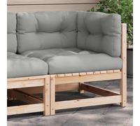 Canapé d'Angle de Jardin avec Coussins Siège Patio Bois de Pin Imprégné vidaXL