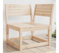 Canapé d'Angle de Jardin Chaise Siège Patio Cire Marron Bois Pin Massif vidaXL