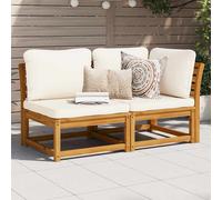 Canapé d'Angle de Jardin Coussins Siège Terrasse Bois Massif Acacia vidaXL