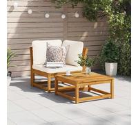 Canapé d'Angle de Jardin Coussins Siège Terrasse Bois Massif Acacia vidaXL