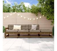 Canapé d'Angle de Jardin Siège Chaise Meuble Terrasse Bois de Pin Massif vidaXL