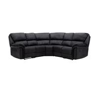 Canapé d'Angle de Relaxation "Saranda" 338cm Noir