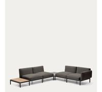 Canapé d'angle d'extérieur modulaire 4 places Sorells avec revêtement