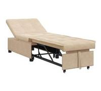 Canape dangle droit convertible GENERIQUE ALLURE 1 places en tissu beige