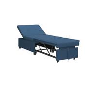 Canape dangle droit convertible haba trading b.v. grace 2 places en tissu bleu