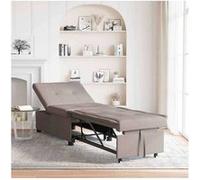 Canape dangle droit convertible haba trading b.v. grace 2 places en tissu taupe marron