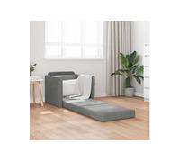 Canape dangle droit convertible haba trading b.v. venlo 1 places en velours gris