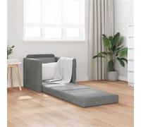 Canape dangle droit convertible haba trading b.v. venlo 1 places en velours gris gris