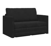 Canape dangle droit convertible haba trading b.v. venlo 2 places en velours noir noir