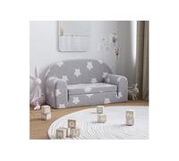 Canape dangle droit convertible moment 2 places en polyester grisclair