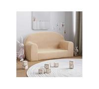 Canape dangle droit fixe 2 places en polyester beige