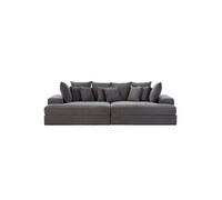 CONCEPT USINE Canapé Cardiff 4 places Velours côtelé Anthracite – coussins déhoussables