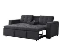 Canape dangle droit fixe CONCEPT USINE NOHO 3 places en tissu gris Gris G