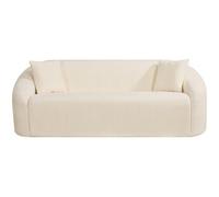 Habitat et Jardin – Canapé droit fixe Ondine – en tissu – 3 places – Beige