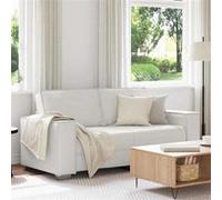 Canapé loveseat blanc 140 cm en simili cuir