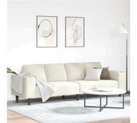 Canape dangle droit fixe haba trading b.v. ALLURE 4 places en velours noir beige
