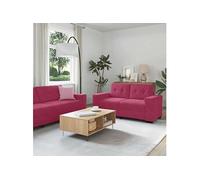 Canape dangle droit fixe haba trading b.v. CHILL 3 places en velours rouge