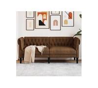 Canape dangle droit fixe haba trading b.v. classique 2 places en cuir marron