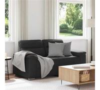 Canape dangle droit fixe haba trading b.v. stable 2 places en simili-cuir noir noir