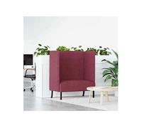vidaXL Canapé à dossier haut Rouge Vin 109x56x121 cm Tissu Rouge