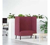 vidaXL Canapé à dossier haut Rouge Vin 109x56x121 cm Tissu Rouge