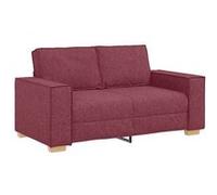 vidaXL Canapé 2 places en tissu 160x78x84 cm Rouge vin