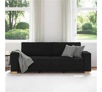 Canape dangle droit fixe haba trading b.v. stable 3 places en tissu noir noir