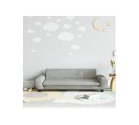 Canapé pour enfants gris clair 100x54x33 cm velours