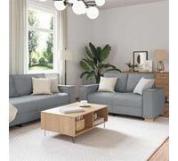 Canape dangle droit fixe haba trading b.v. venlo 3 places en lin gris