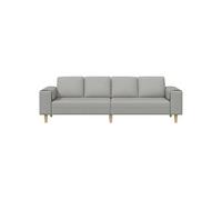 Canape dangle droit fixe haba trading b.v. venlo 4 places en tissu gris