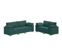 Canape dangle droit fixe haba trading b.v. venlo 5 places en tissu vert vert