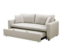 Canape dangle droit fixe menzzo Saphir 3 places en tissu beige Beige G