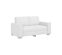 vidaXL Fauteuil canapé Blanc 160 x 78 x 84 cm Cuir Artificiel, Salon Moderne, Fauteuil Cosy, élégant en Simili Cuir, Meuble Minimaliste, idéal pour l'intérieur.