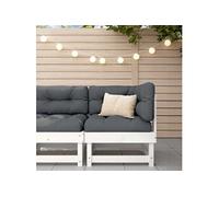Canape dangle droit fixe moment 2 places en tissu blanc
