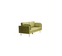 Canapé 3 Places en Velours "Boom" 203cm Vert & Or