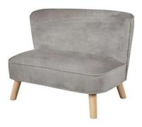 Canape dangle droit fixe roba look 2 places en velours gris gris G