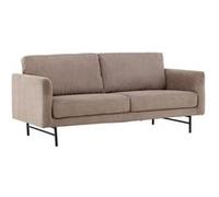 Canape dangle droit fixe venture home Sky 3 places en velours marron Marron G