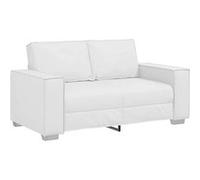 vidaXL Fauteuil canapé Blanc 160 x 78 x 84 cm Cuir Artificiel, Salon Moderne, Fauteuil Cosy, élégant en Simili Cuir, Meuble Minimaliste, idéal pour l'intérieur.