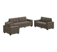 Canape dangle droit fixe vidaxl moment 6 places en lin gris