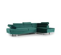 Canapé d'Angle Droit "Têtière" 260cm Vert